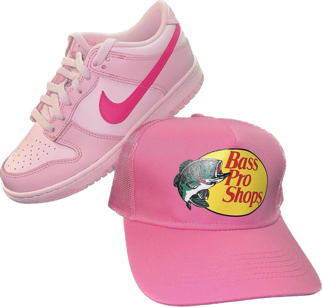 Bass Pro Shops Trucker Hat ( PINK) – Jenn Ja Lé Cosmetics & Beauty
